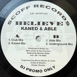 The music release of Kaned & Able, Believe