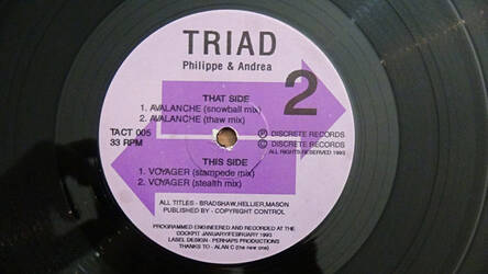 The music release of Triad (2), Avalanche / Voyager