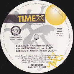 The music release of Time X (3), Katya Dave, Believe In You