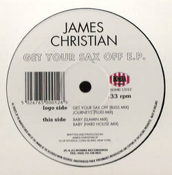 The music release of James Christian, Get Your Sax Off E.P.