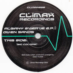 The music release of Owen Sands, Albany Swerve E.P.