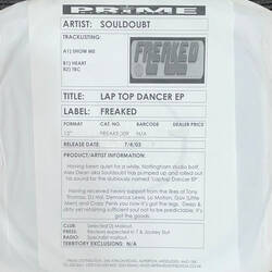 The music release of Souldoubt, Lap top Dancer EP
