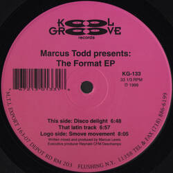 The music release of Marcus Todd, The Format EP