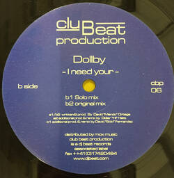 The music release of Dollby, I Need Your