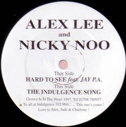 The music release of Alex Lee (2), Nicky Noo, Volume 1