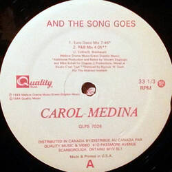 The music release of Carol Medina, And The Song Goes