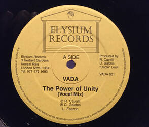 The music release of Vada, The Power Of Unity