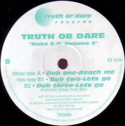 The music release of Truth Or Dare, Truth Or Dare Dubs EP (Vol. 2)