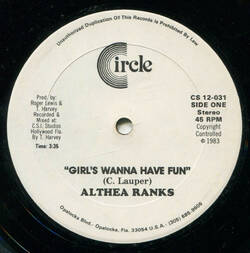 The music release of Althea Ranks, Girl's Wanna Have Fun