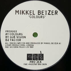 The music release of Mikkel Betzer, Colours
