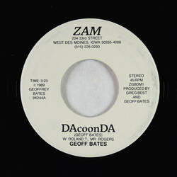 The music release of Geoff Bates (2), Dacoonda / One Night 