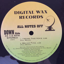 The music release of Various, Dimension 5/All Notes Off