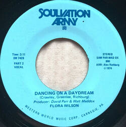 The music release of The Soulvation Army Band, Flora Wilson, Dancing On A Daydream