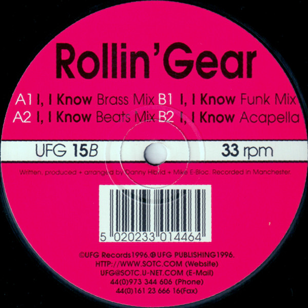PEAKTIME 11時VANNER Rollin CDなし　サインのみ Rollin' Gear - I, I Know (1996)
