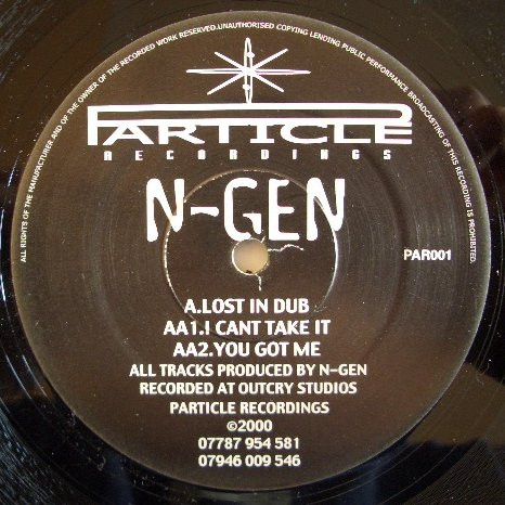 The music release of N-Gen, Lost In Dub