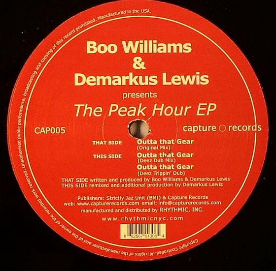 The music release of Boo Williams, Demarkus Lewis, The Peak Hour EP