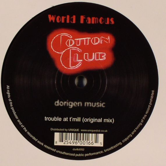 The music release of Cotton Club, Trouble At T'Mill