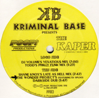 The music release of Kriminal Base, The Kaper