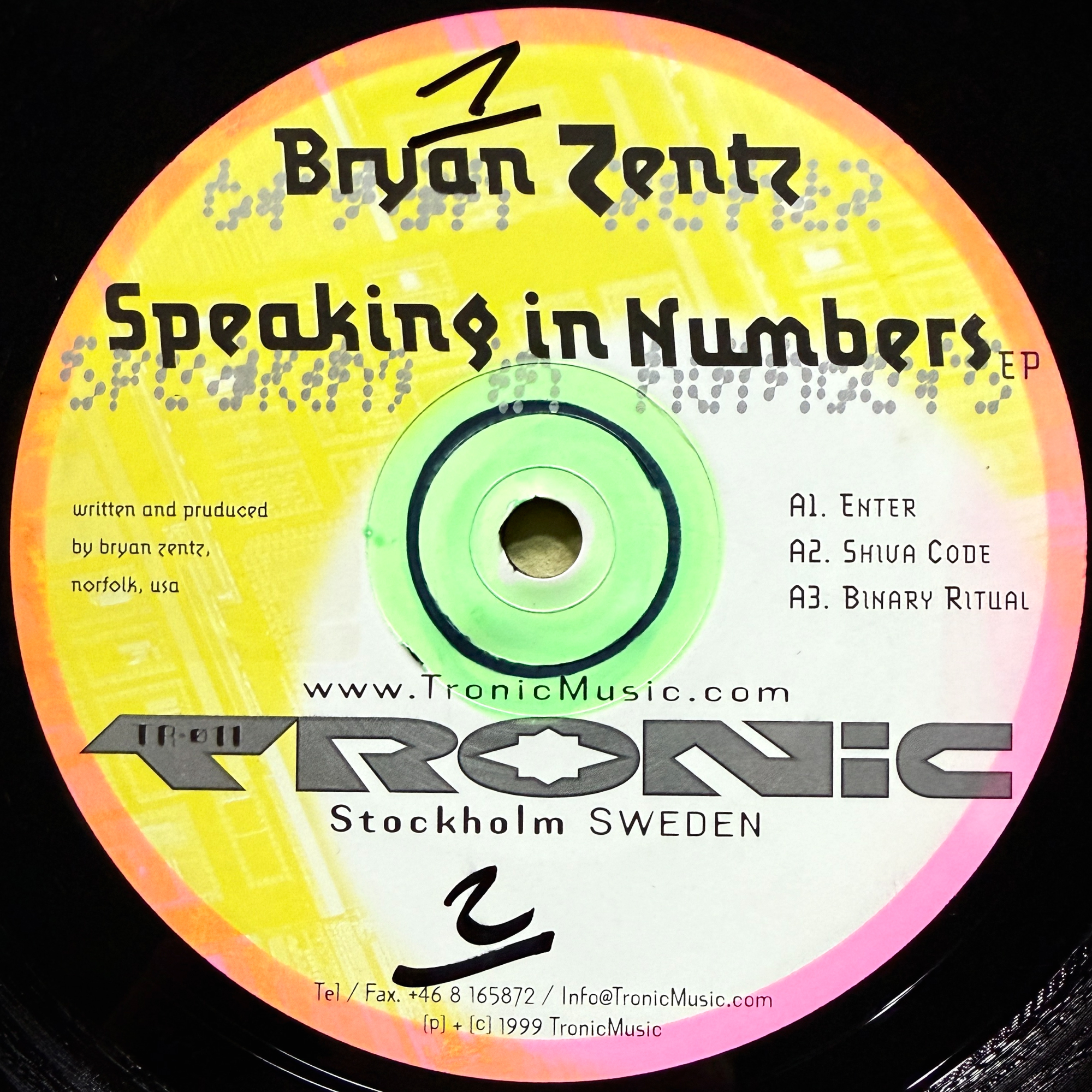 Bryan Zentz - Speaking In Numbers EP (1999)