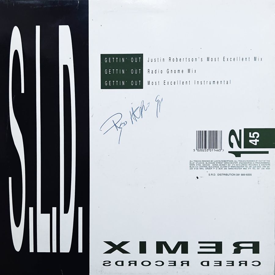 SLD – Gettin’ Out Extended Club Version S.L.D. - Gettin' Out Remix (1991)