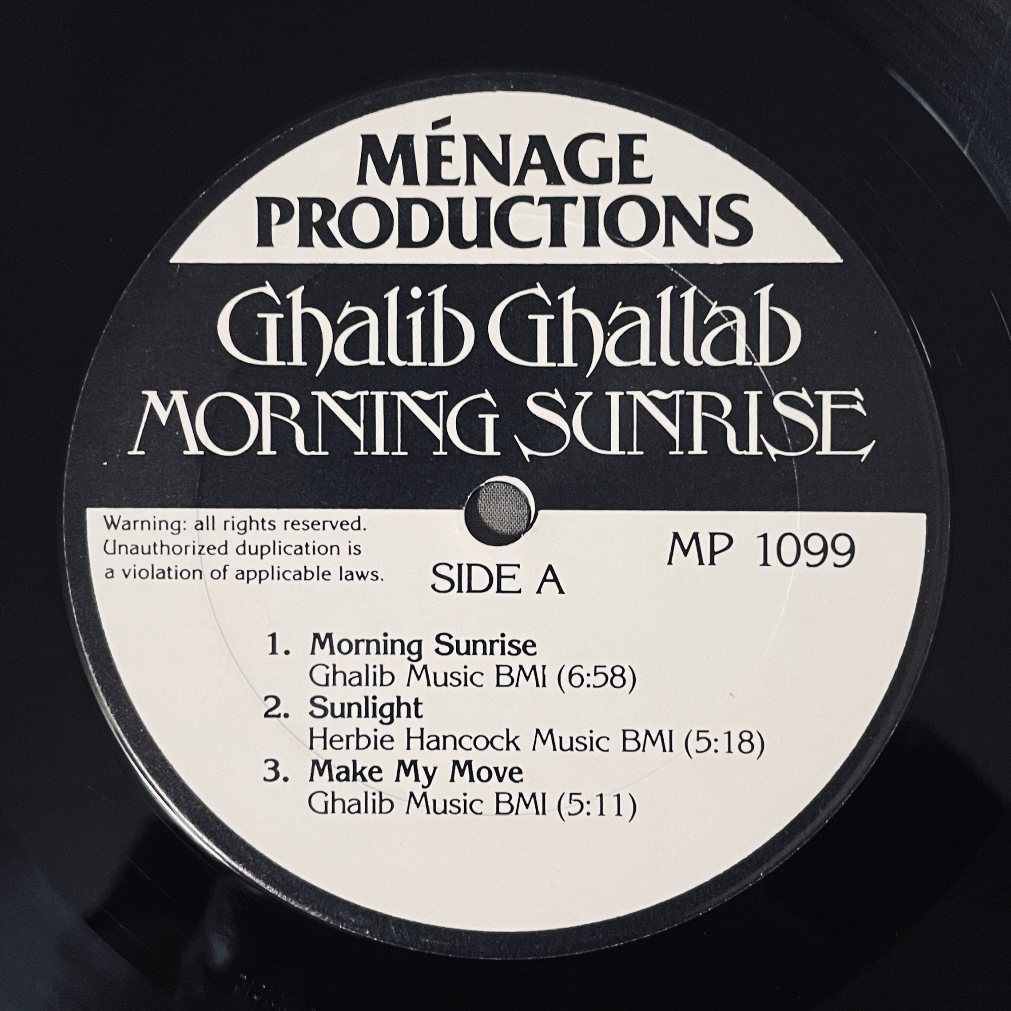 米LP Ghalib Ghallab Morning Sunrise MP1099 MENAGE /00260 米LP Ghalib Ghallab Morning Sunrise MP1099 MENAGE /00260