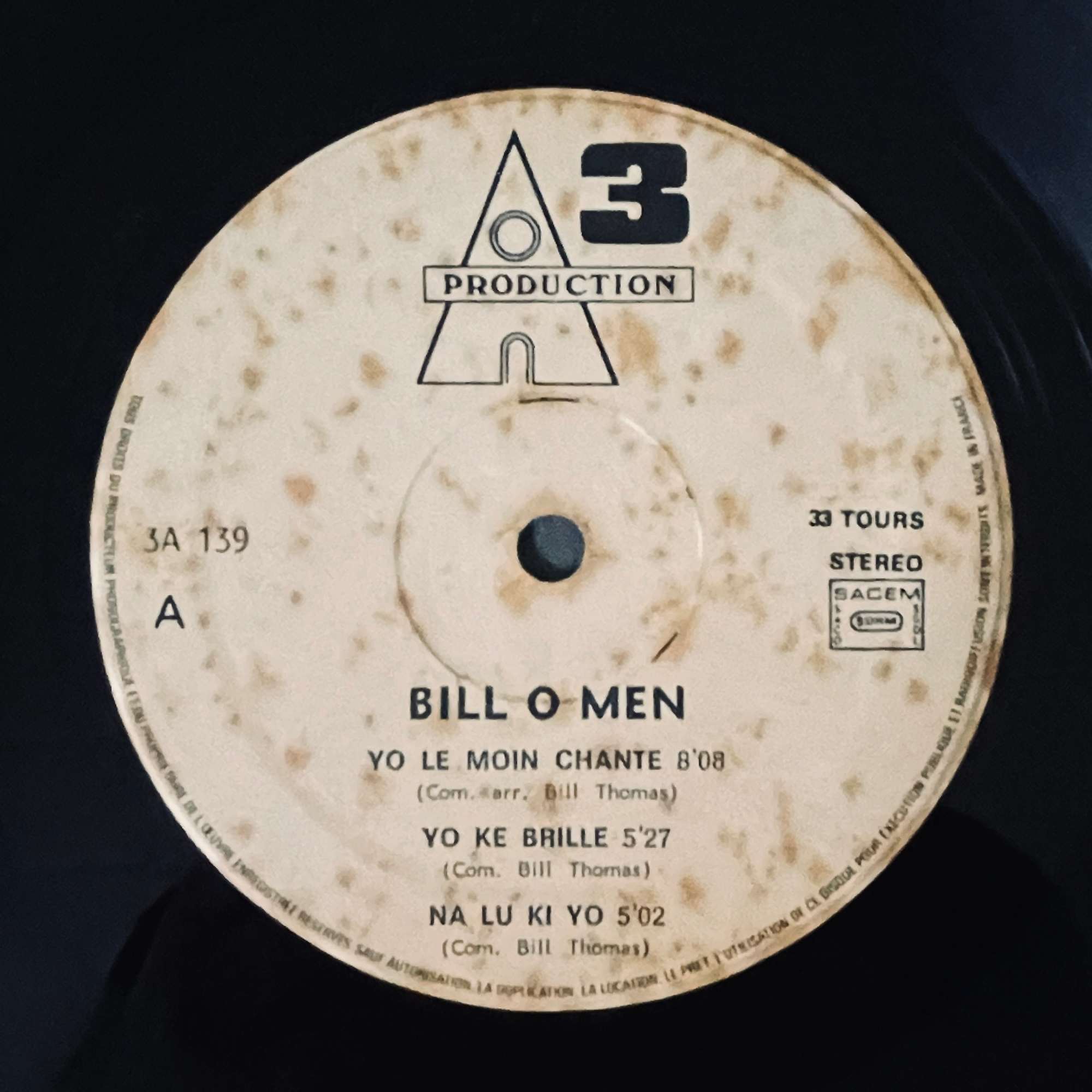 コンパ　レゲエ　Bill-O-Men Bill-O-Men - Third World Music Exodus (1978)