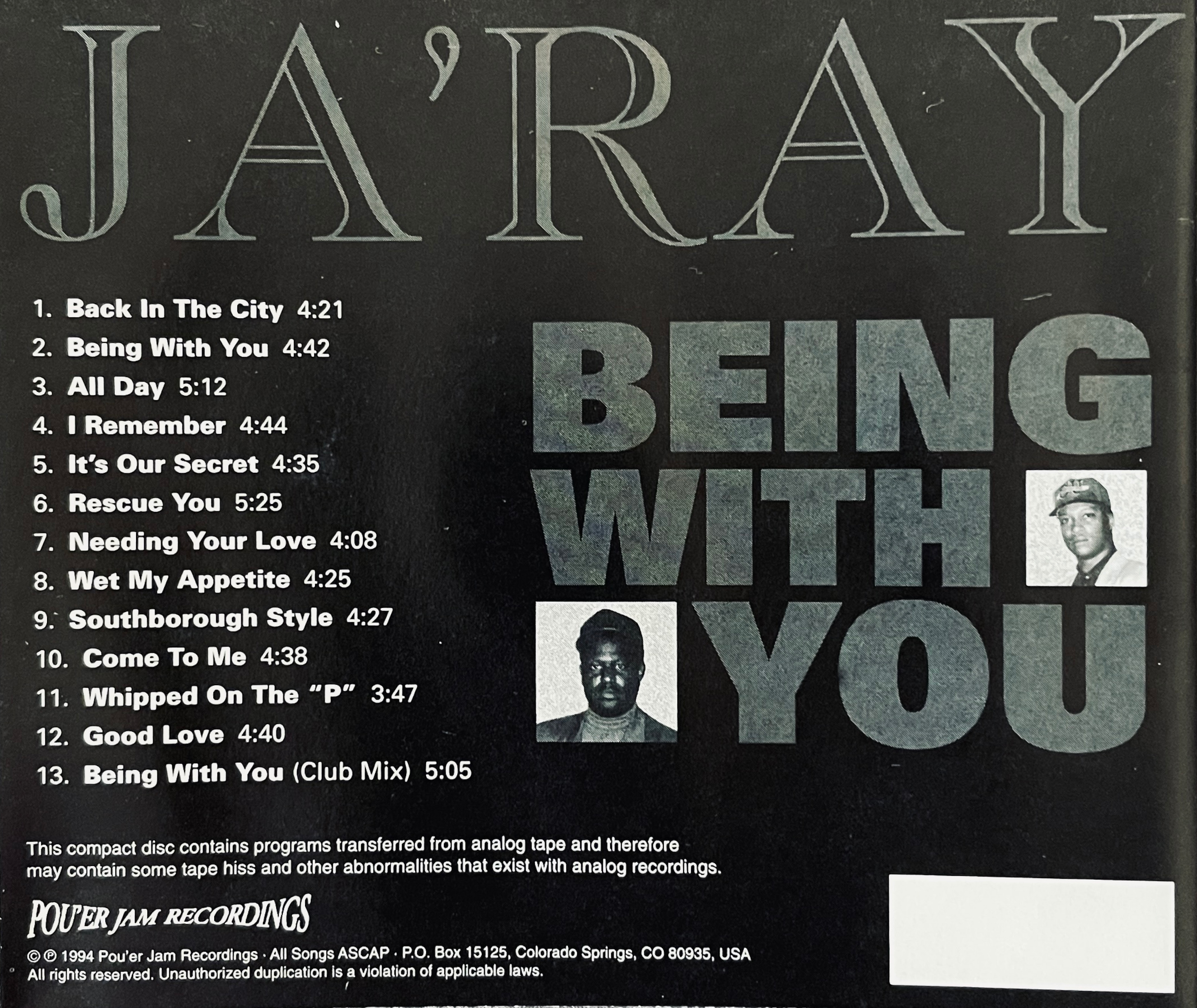Ja'Ray - Being With You (1994)